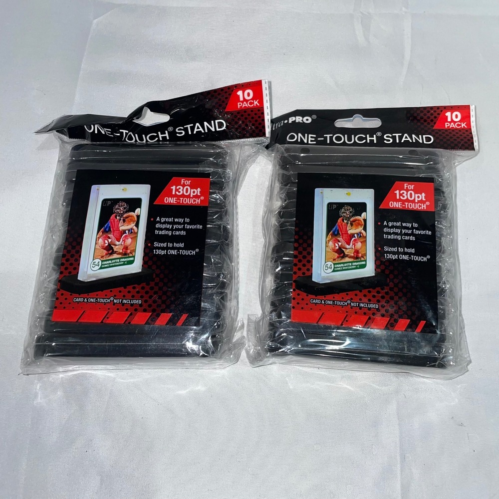 20 Ultra Pro One-Touch Stands for 130pt Magnetic‎ Card Holders 2x 10-Pack Black